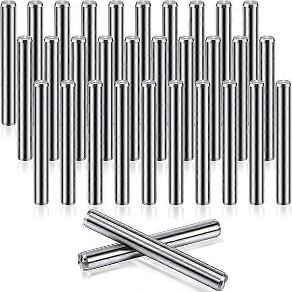 32 stk. 5 mm x 40 mm hyllekonsoller, pinner, hyller, styrepinner, rustfrie hyllepinner, metallbøker Silver
