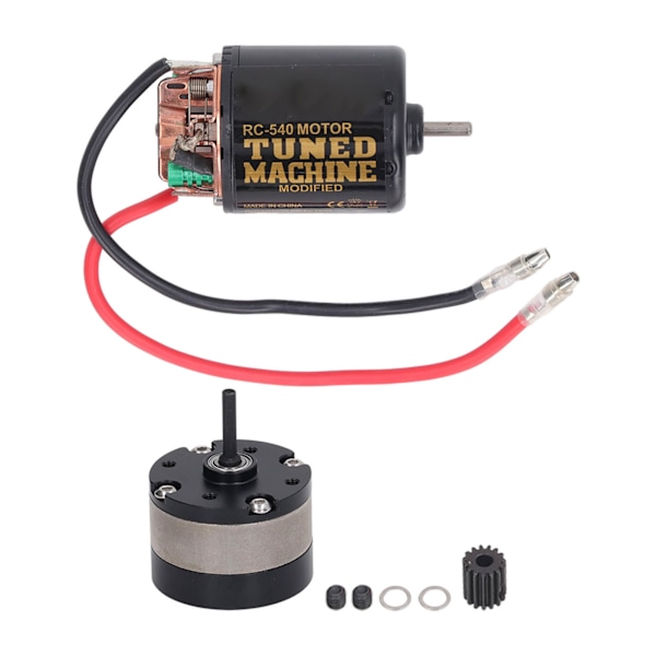 RC Bil Motor Girkasse Kit Ekstern Kullbørste 540 Børstet Motor med 1/3 Planetgirkasse og 15T Gir 21T