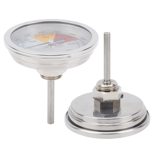 0‑300℃ 1/2in NPT Rustfrit Stål Grilltermometer Ovntemperaturmåler Køkkenudstyr