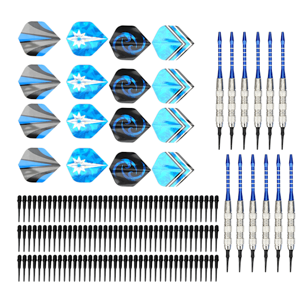 12 Kpl Turvallinen Pehmeä Darttisetti Alumiiniseos Darttivarsi Muovi Dartti Nuoli Urheiluvälineet