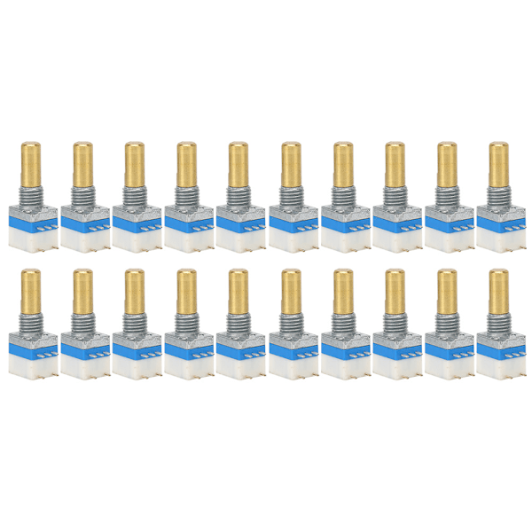 20 STK 3107 Lydstyrkeknapper Walkie Talkie Aluminiumlegering Passer til UV5R BF‑888S TK3107