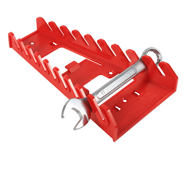 9 spor Rød plast nøkkelholder Standard Organizer Holder Oppbevaring Verktøynøkler Keeper