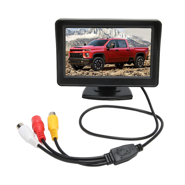 4,3-tums LCD-backup-skärm DC 12V vridbar bakifrån Back-up-skärm för billastbil RV minivan