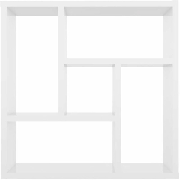 Væghylde Blank hvid 45,1x16x45,1 cm Spånplade