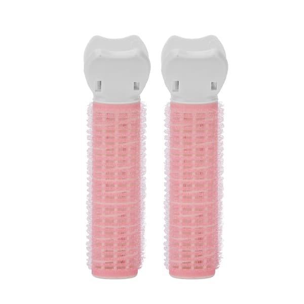 2 stk Hårvolum Roller Curler Clip Bærbar volumgivende hårrøtter Klips Bangs Styling Tool for kvinner Jenter Rosa