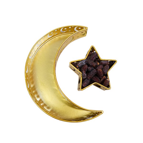Semestertilbehør Eid Al Adha Middagstallerken Skuff Jernbrett Månesterre Hjeminnredning
