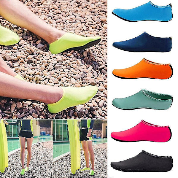 Vattenskor Unisex Simning Dykningstrumpor Strand Sandaler Halkfri Marinblå