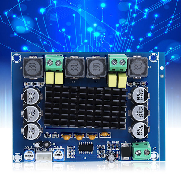 Förstärkarmodul 2-kanals digitalkort Högeffektpotentiometermodul XH M543