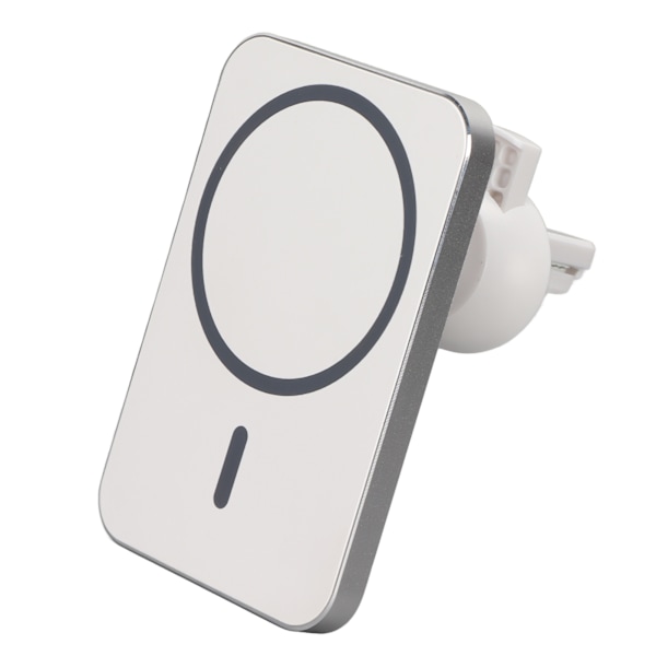 Trådlös billaddare 15W Snabbladdning Magnetisk 360 grader Rotation Stabil Slitstark billaddare Mount Vit