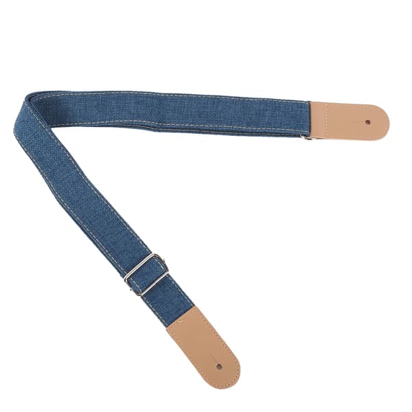 【NX】Ukulelerem Bomull och linne Justerbart bälte med skjutbart spänne ändknapp Tillbehör Blå
