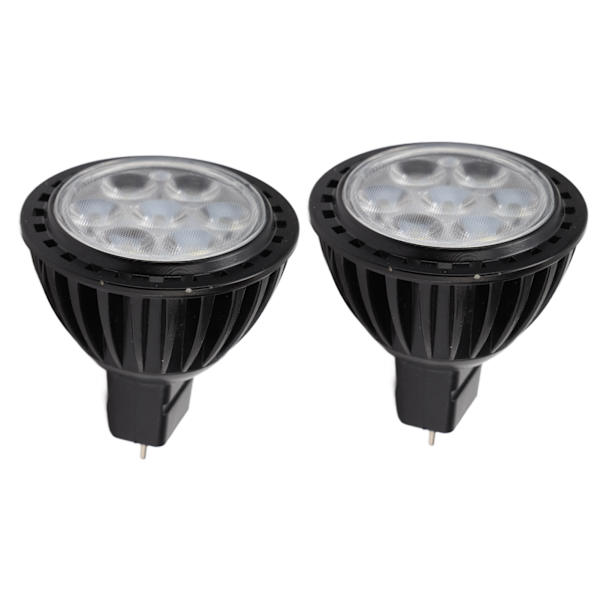 2st 7W MR16 LED-lampa Energisparande spotlight med låg strömförbrukning 7LED-lampbyte 110‑240V varmt ljus