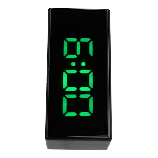 Speglad digital väckarklocka Smart ljusavkännande LED-skärm Digital smart klocka med två skärmlägen snoozefunktion Grön