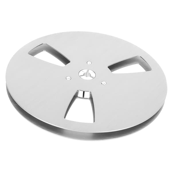 1/4 7 tommer tom båndspole aluminiumslegering 3-hullers åbningsmaskindel åbner tom plade til TEAC sølv