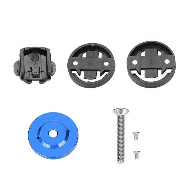 【NX】Mountain Road Bike Computer Holder Stem Top Cap Stopur GPS Speedometer Mount (Blå)