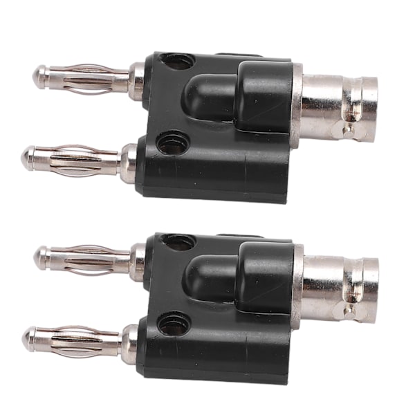 2 ST J.20022 4 mm banankontaktkontakt BNC hunn til dobbelt rad banankontaktadapter