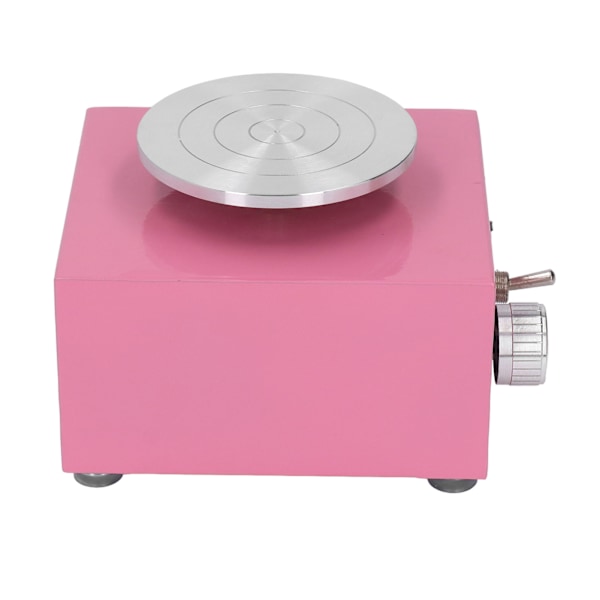 Mini Keramiikkapyörä Eloisa Pinkki Vakaa Levysoitin Kompakti Koko Allastyylinen Lasten Keramiikkapyörä Lapsille Keramiikkaan 100‑240V EU-pistoke
