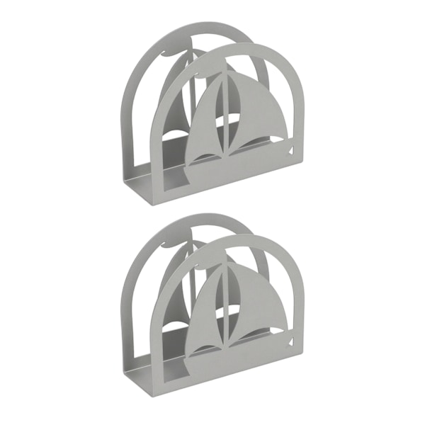 2 stk. Servietholder Multifunktionel Innovativ Rustfrit Stål Stående Servietdispenser Stand til Hjem Restaurant Sejlende Ud af Skibet