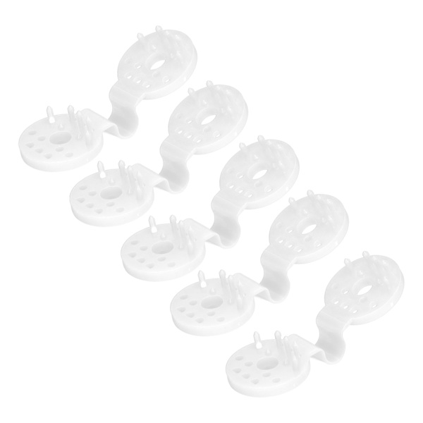 100 st Skuggduk Plastklämmor Fågelsäkra Skuggklämmor Heavy Duty för växthus utomhus trädgård Vit