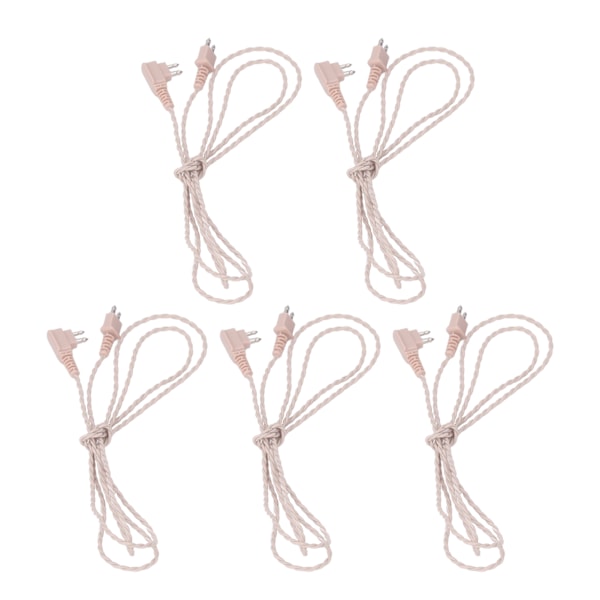 5 stk Sound Aid Wire Kabel Dobbelkjerne Monaural Tilbehør Universal Lydforsterker Stereo Audio Kabel for Siemens