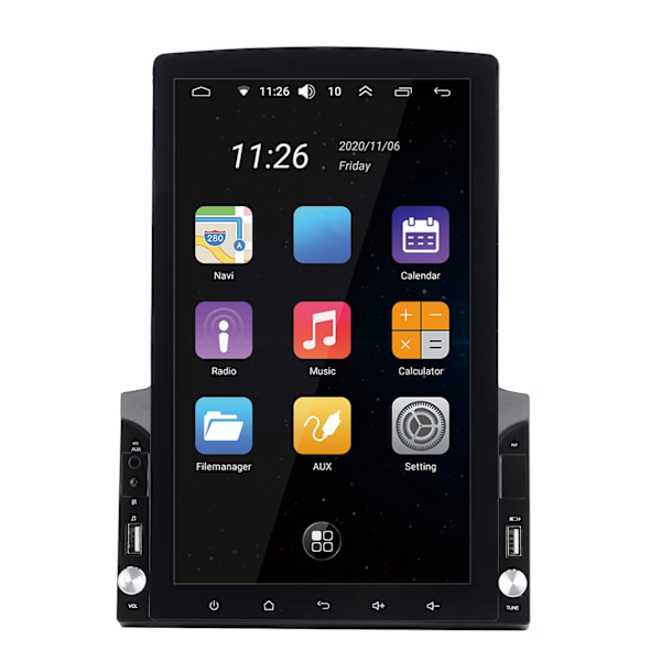 10,1 tuuman auton multimediasoitin Bluetooth GPS-näyttö Stereo Radio 1+32G Android 13:lle