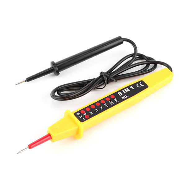 8 i 1 Spänningstestare AC DC 6-380V Multifunktionell bil elektrisk instrumenttestare detektor med indikator