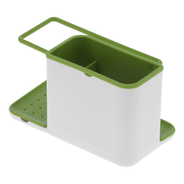 Dräneringsställ Disktrashållare Badrumsförvaring Organizer Desktop Tvålbehållare Badrum Duschtillbehör för badrum Dusch Kök ToalettGrön