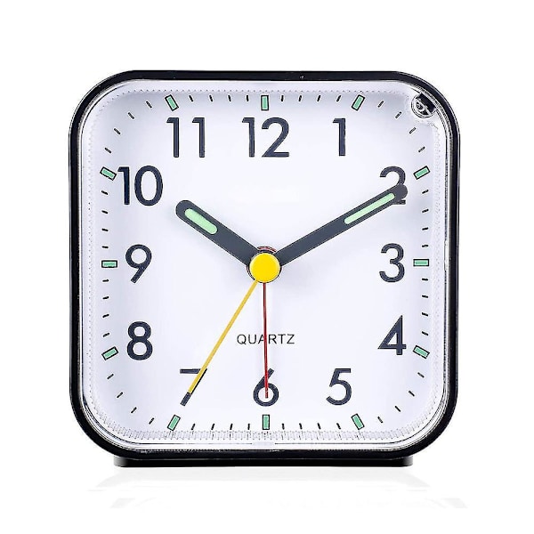 Analog Travel Alarm Clock, Super Silent, Battery Operated