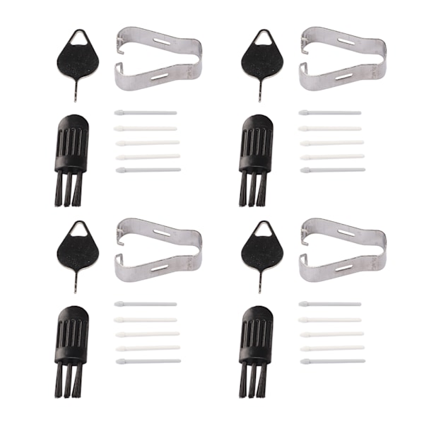 4 Set För Tab S8 Stylus Pennspetsar Slitstark ABS Enkel Installation för S8 Plus Ersättningsspetsar med Stift Pincetter Borstar