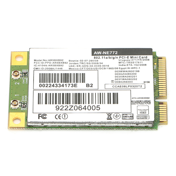 Trådløst netværkskort AR9280 AR5BXB92 Dual-Band 5G enhedsfrit support til UBNT-computerforsyning