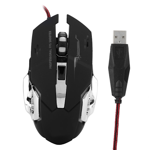 Gamingmus Trådbunden LED Ljusstark 3200 DPI Hemmakontor Universella Datortillbehör V6