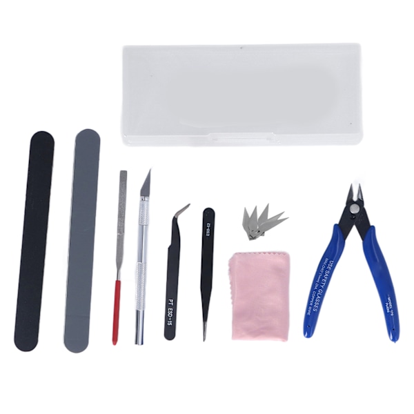 Modell Verktygssats Tång Pincett Fil Carving Kniv Hantverksverktyg Set för 3D-utskrift DIY