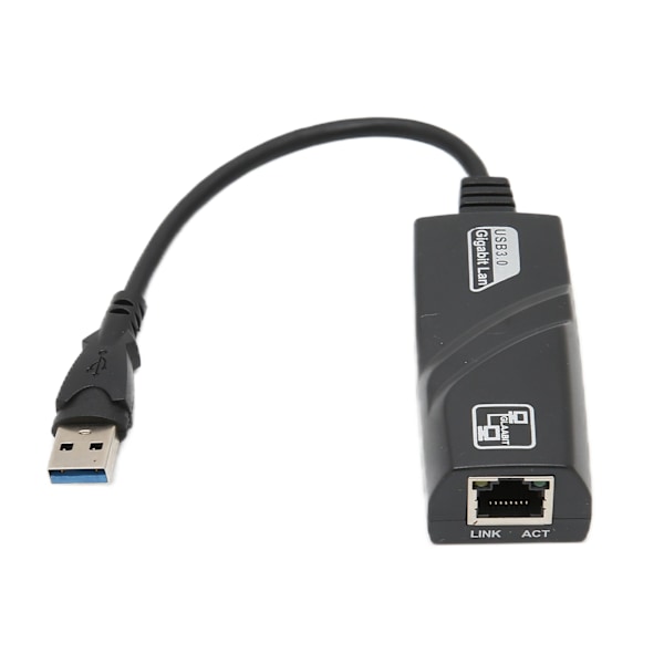 Gigabit Ethernet Adapter USB3.0 til RJ45 Auto MDIX Full Duplex Half Duplex Bred Kompatibilitet Kablet Ethernet Adapter