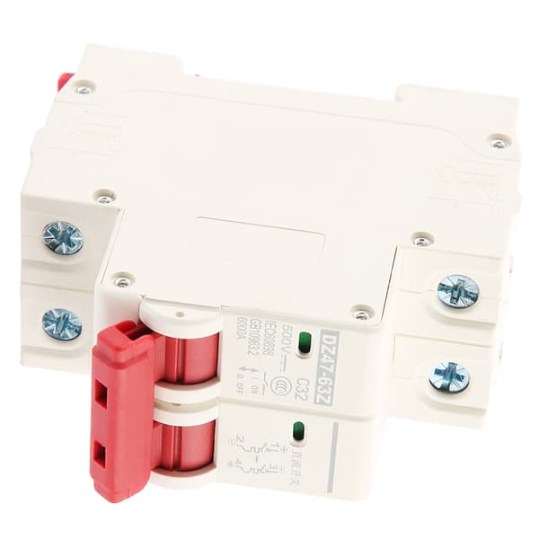 【NX】2P DC 500V 32A mini effektbryter MCB sikkerhetsbryter DZ47-63Z-2P