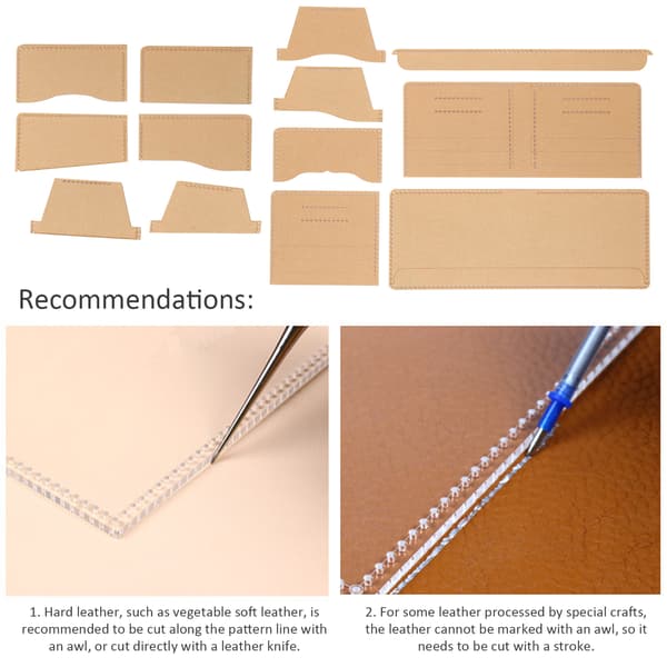 Yleiskäyttöinen DIY käsintehty nahkakäsityötarvikesarja (13 kpl)