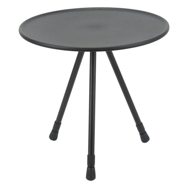 Fällbart camping runt bord aluminiumlegering Lyftbart bärbart picknick campingbord för självkörande husbilsutrustning matt svart