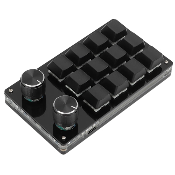 Enhåndsmakro mekanisk tastatur 12-tasters multifunktion DIY programmerbar knappsæt til Office Gaming Lab