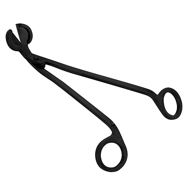 1 st Modeplätering Rostfritt stål Ljus Hjärta Clip Wick Trimmer Saxverktyg (svart)