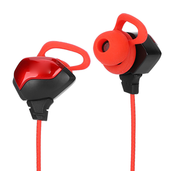 G3000 Universal 3,5 mm kabeltilkoblede in-ear-spillhodetelefoner Støyreduksjon Gaming Headset Rød