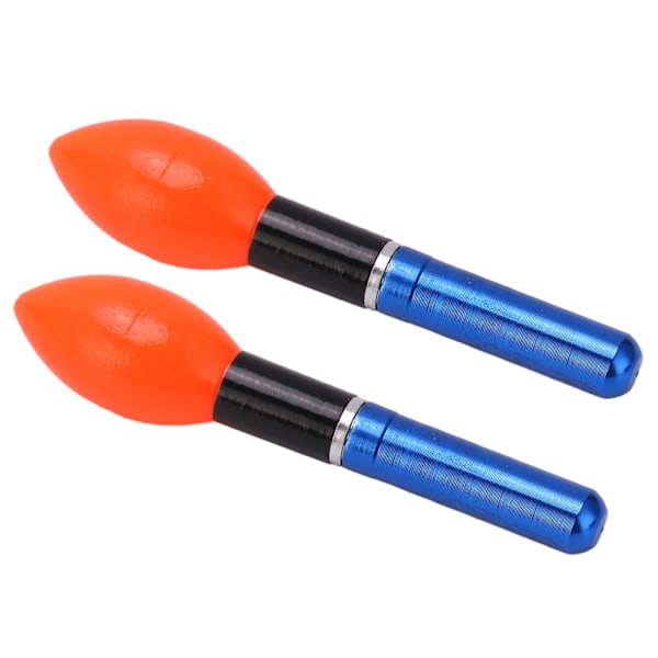 2 stk LED fiskeflottører og bobbers Plast Nattfiske Glow Bobbers Float Lights Tilbehør Blå