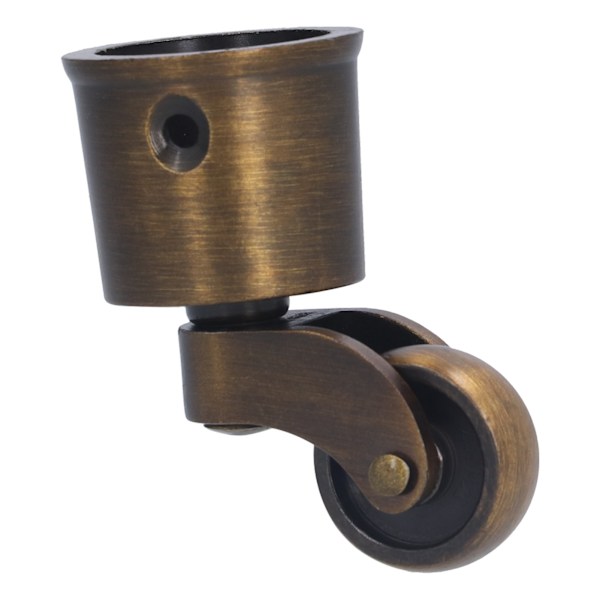 Rund kopp Hjul Zinklegering Vintage Matt Utsökt Robust Hållbar Stabil Tyst hjul Dia Swivel