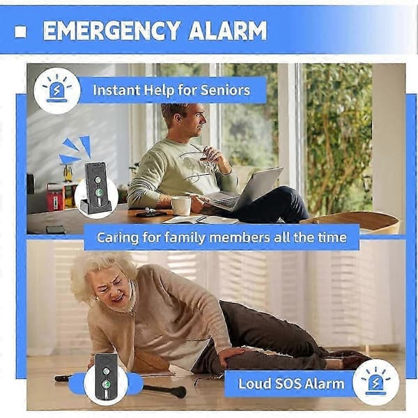 2-vägs trådlös intercom för hemmet, laddningsbar med justerbar volym och ringsignaler, 3-pack Black