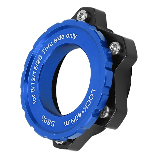 MEIJUN Centerlock til 6-bolt montering adapter Låsering Aluminiumlegering Akselnavadapter til Thru Axle Hub Blå