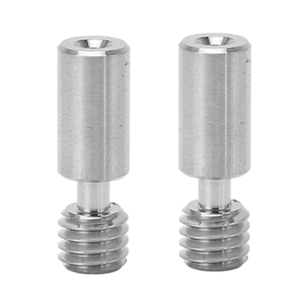 2ST varmebrydningsrør Ti legering Grendesign Termisk modstand M6 gevind halsrør til Ender 3 S1 3D-printer Ti legering