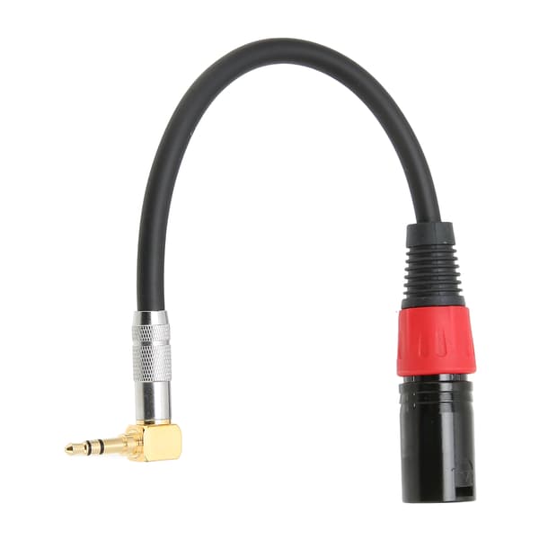 TRS Han til XLR Han Kabel 90 Graders Stereo Mikrofon Ekstra Ledning til Computere MP3 DVD 0,5m