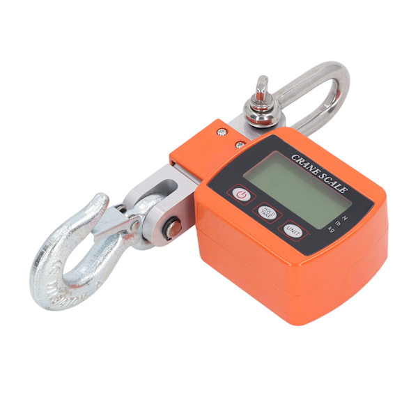 Orange Hanging Hook Scale LCD HD Digital Display Sensor med hög precision Elektronisk kranvåg 1102lb 500kg