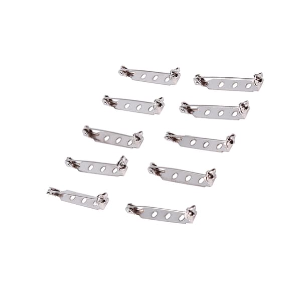 50 stk. Bar Pins Broche Lås Tilbage Sikkerhedsfanger Rullende DIY Håndværk 32mm