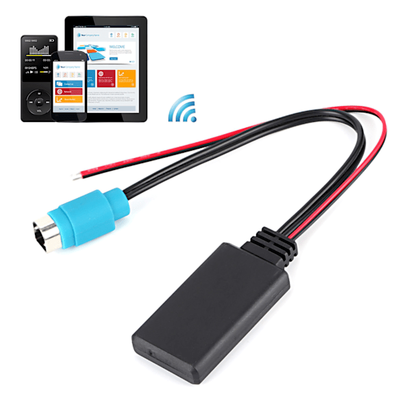 Bluetooth AUX-IN -sovitin KCE‑237B langaton äänikaapeli Sopii Alpine CDE-W203Ri IDA X303 X305 X301