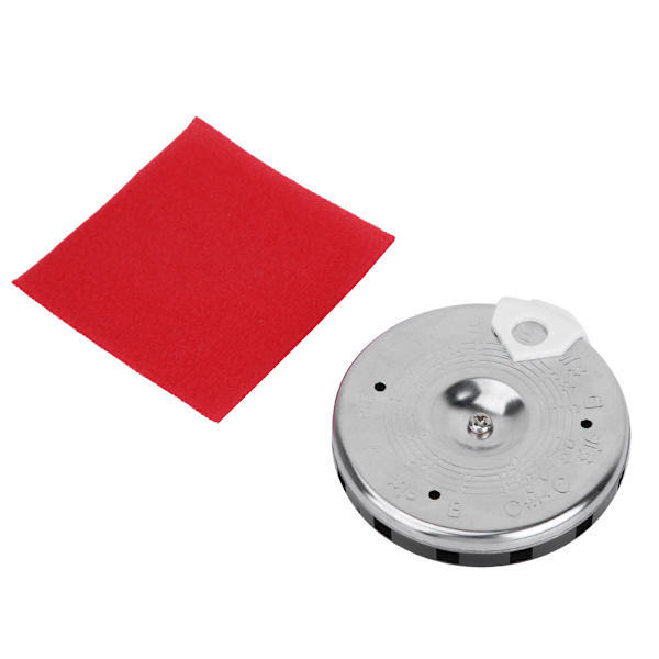 Pyöreä Metalli Instrumentin Viritys Kromattinen Pitch Pipe Sävel Viululle