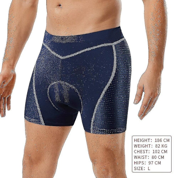 Pro støtdempende polstrede sykkelshorts for menn M BC101