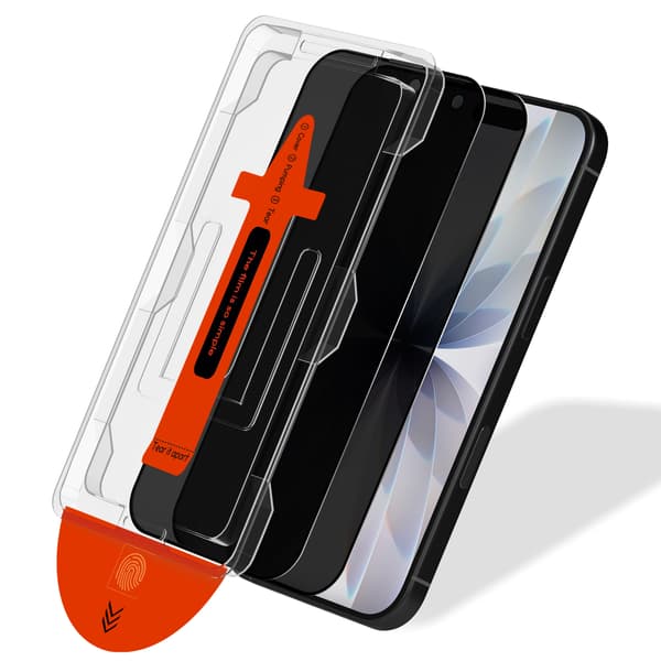 2-pak kompatibel med iPhone 17 Privacy Screen Protector - Hærdet glas | [Automatisk installation] - Boblefri iPhone 17
